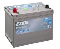 Exide EA755 - Exide Premium 75 Ah + izda.