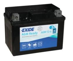 Exide AGM124 - BATERIA EXIDE MOTO AGM READY +D