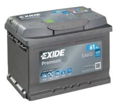 Exide EA612 - Exide Premium 61 Ah + dcha