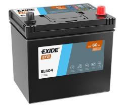 Exide EL604 - Exide EFB 60 Ah + dcha.