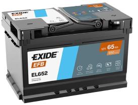  EL652 - Exide  EFB 65 AH. + dcha.