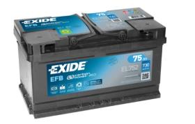 Exide EL752 - Bateria Exide EFB 75 ah + dcha.