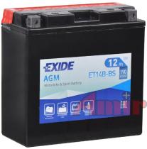 Exide ET14BBS - BATERIA EXIDE MOTO AGM +I