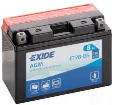 Exide ET9BBS - BATERIA EXIDE MOTO AGM +I