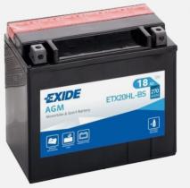 Exide ETX20HLBS - BATERIA EXIDE MOTO AGM +D