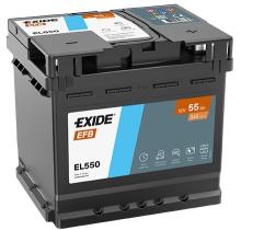 Exide EL550 - Batería de arranque 12V 55Ah - EFB