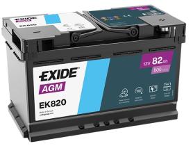 Exide EK820 - EXIDE | BATERIA AGM 82AH 800EN L4 +D