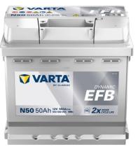 VARTA N50 - BATERIA EFB 50 AH.