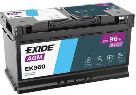 Exide EK960 - EXIDE | BATERIA AGM 96AH 850A