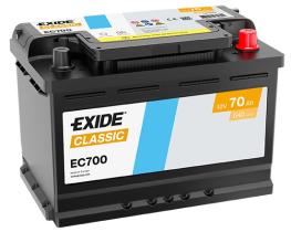  EC700 - EXIDE CLASSIC 70AH 640EN L3 +D
